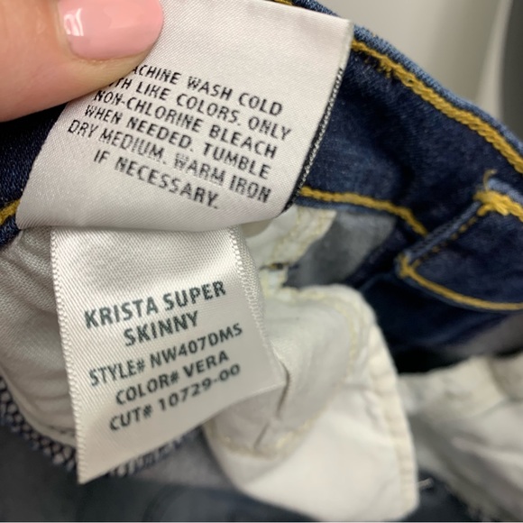 Hudson “Krista Low-Rise Super Skinny” Denim Jeans Size 29 - Picture 4 of 10